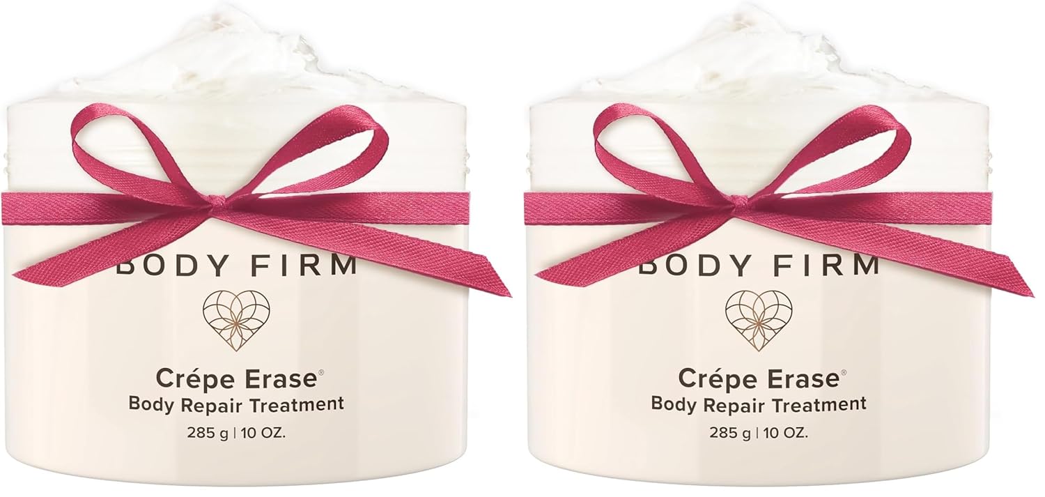 BODY FIRM Crepe Erase Body Repair Treatment, Anti-Aging Wrinkle Cream, Support Skins Natural Elastin & Collagen Production - 10oz