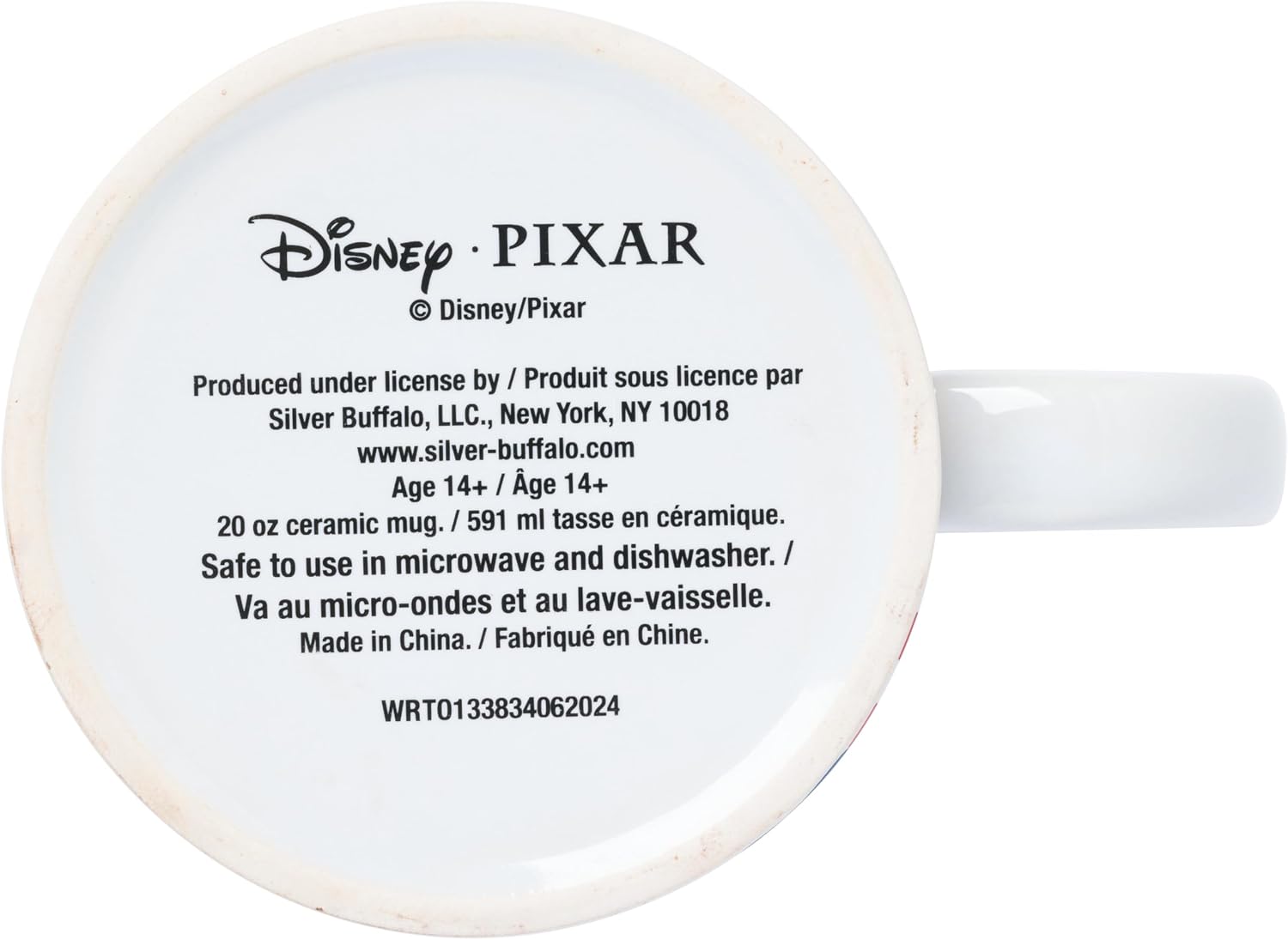 Silver Buffalo Disney Pixar Toy Story Ceramic Mug Featuring Pizza Planet Design, 20 Ounces