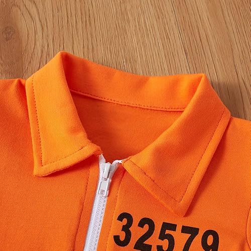 Miniatura 4 de Disfraz de Halloween para bebé niño y niña, recién nacido (0-3 meses, naranja)