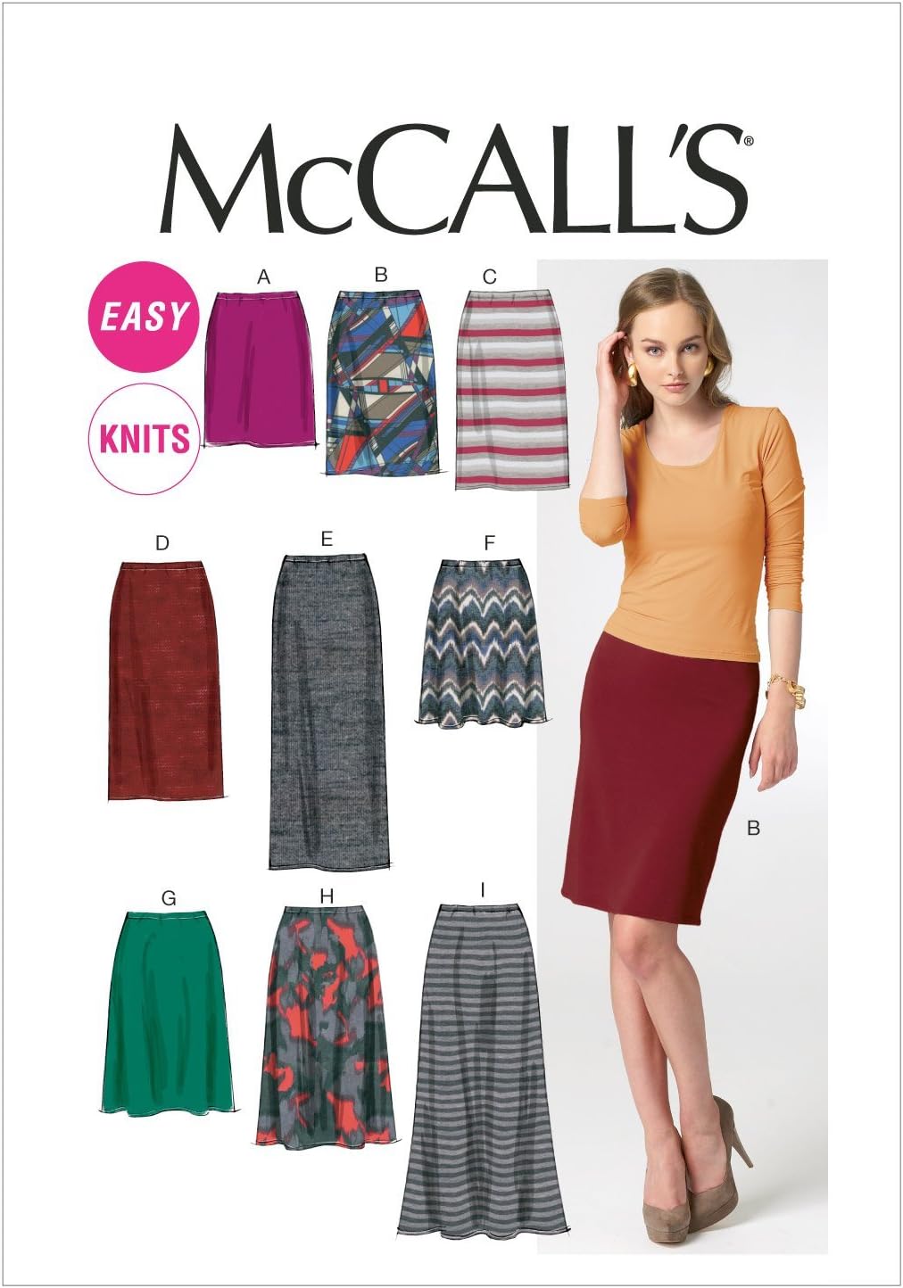 McCall's Patterns M6654 Misses' Skirts Sewing Template, Size A5 (6-8-10-12-14)