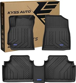KYSS TPE Floor Mats -Floor All Weather Protector Truck Liners for 2021-2026 Hyundai Elantra (Only Fit Gas) TPE All Weather Custom Fit Floor Liner Car Mats, Black