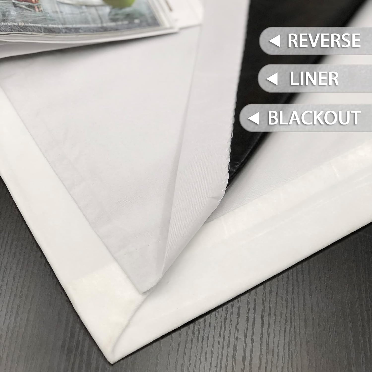 always4u White Soft Velvet Curtains Set of 2 100% Blackout Thermal Energy Saving Velour Curtians for Living Room Bedroom 52 * 108 Inches Long Curtains