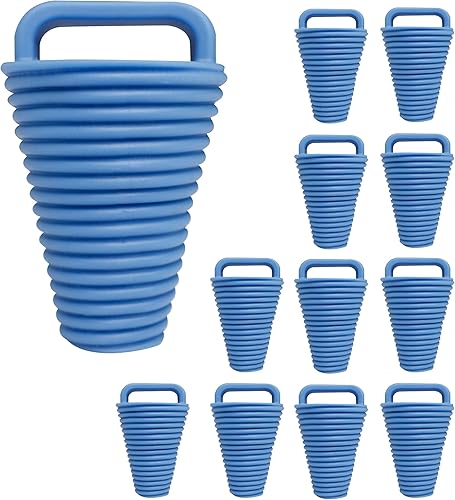12 piezas Kayak Scupper Plug Kit TPE Scupper Tapones Agujeros de drenaje Tapón Bung con mango