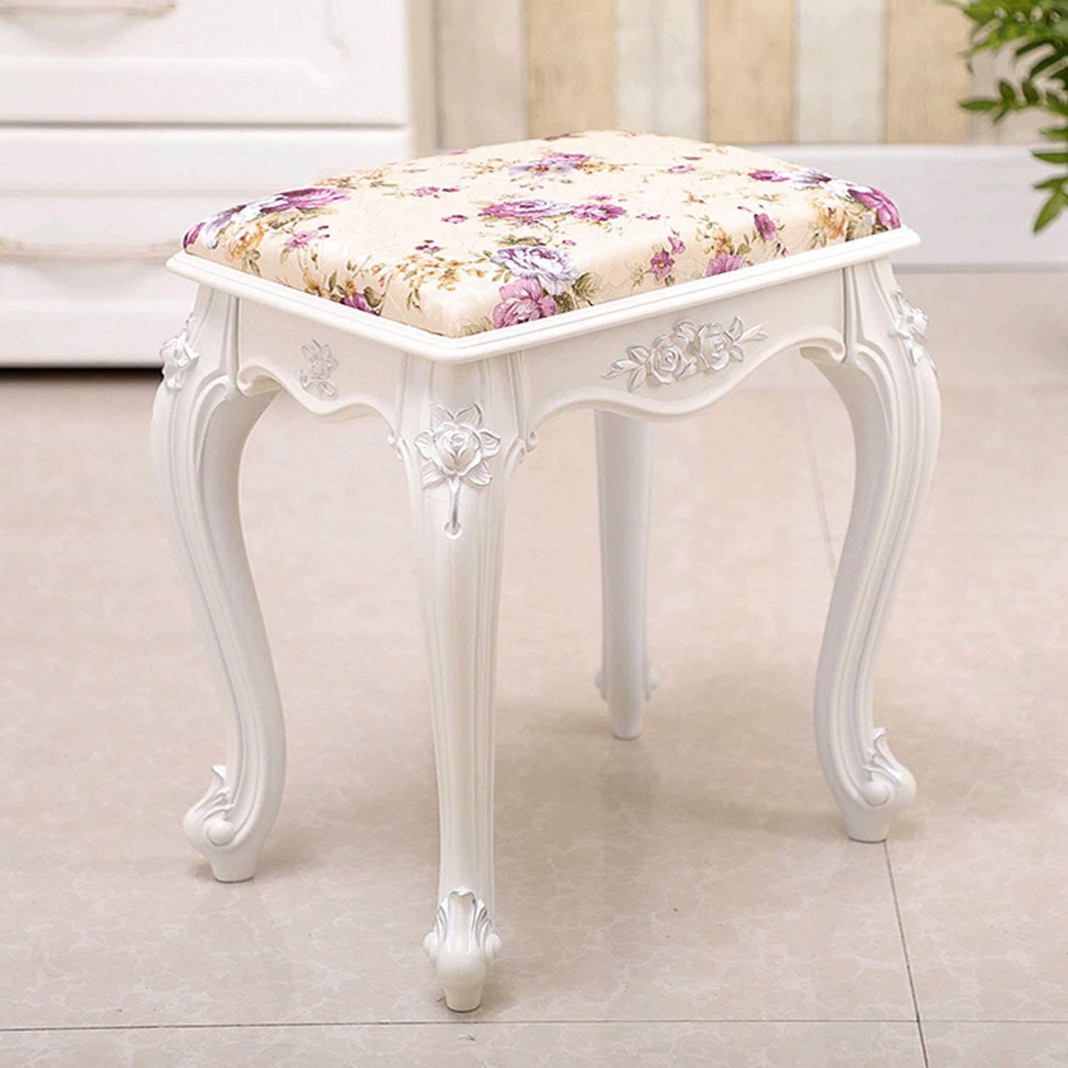 Taburete de tocador y maquillaje de dormitorio banqueta moderna para piano y manicura