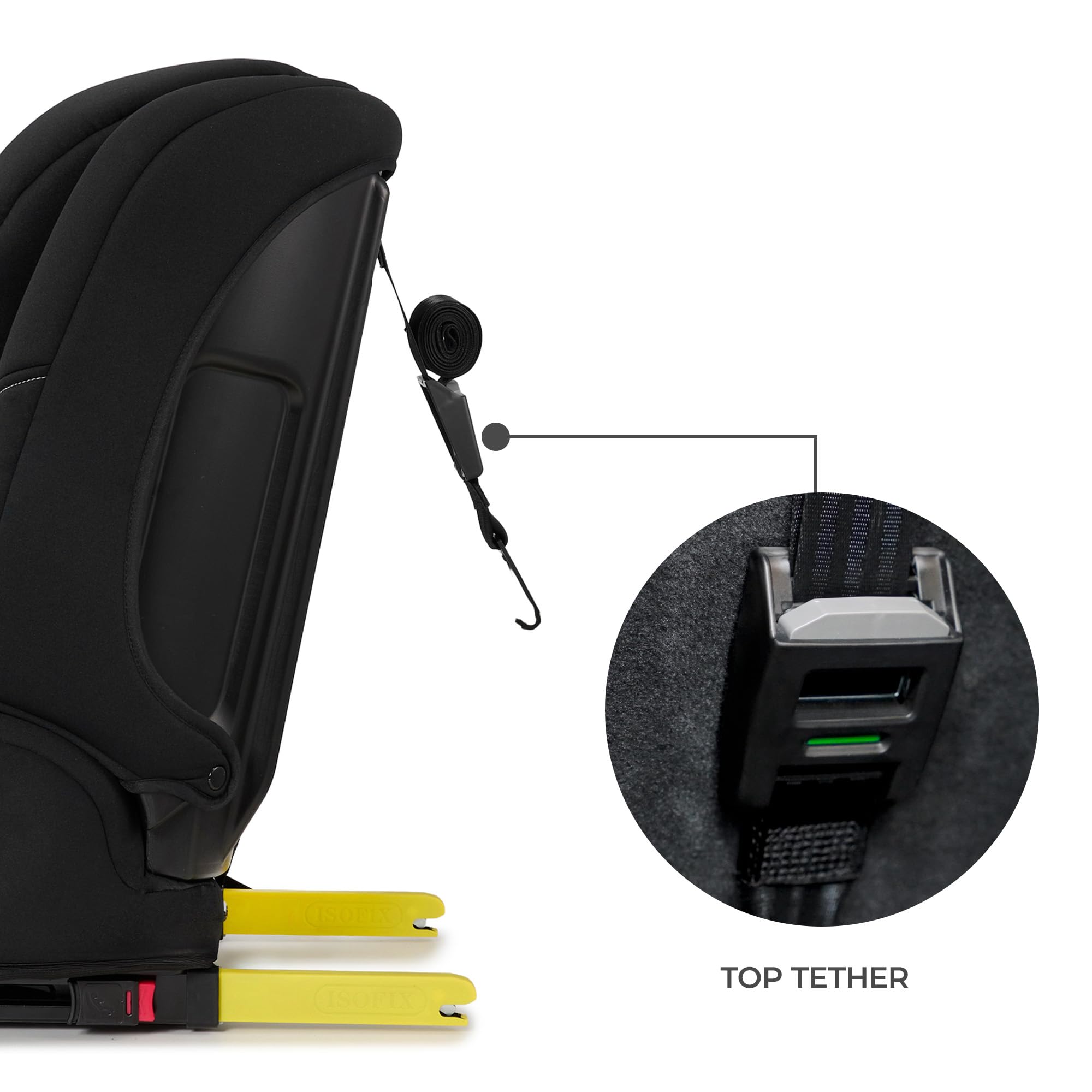 Kinderkraft Safety-Fix ISOFIX Autós gyerekülés, 9-36 kg, Kék