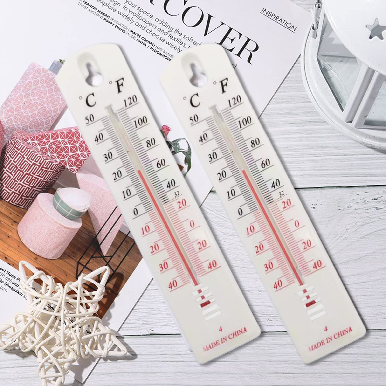 Lot De 10 Thermomètres De Jardin Précis Pour Maison, Jardin, Serre