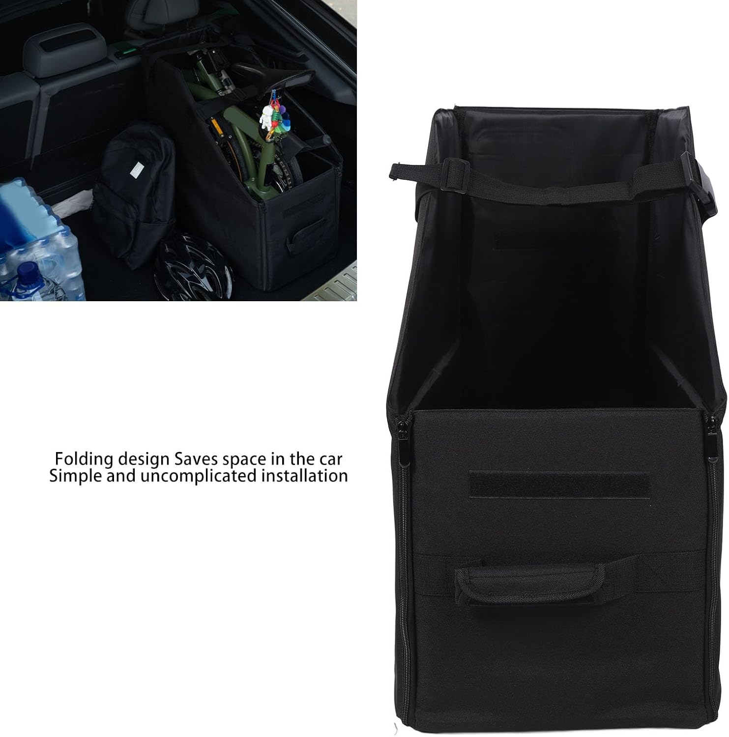 Folding Cycle Storage Case, Foldable Thickened Oxford Cloth Bike Travel Bag with Removable Dust Cover, Buckle Straps, Professional Cycling Accessories for Air Travel