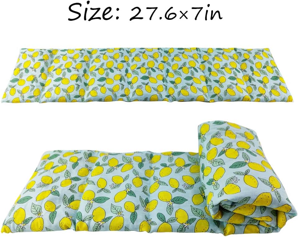 Heating Pads Reusable Microwaveable Natural Heating and Cooling Herbal Pack Hot Cold Therapy (L (6 Seeds)) (Red Plaid L (Wheat))