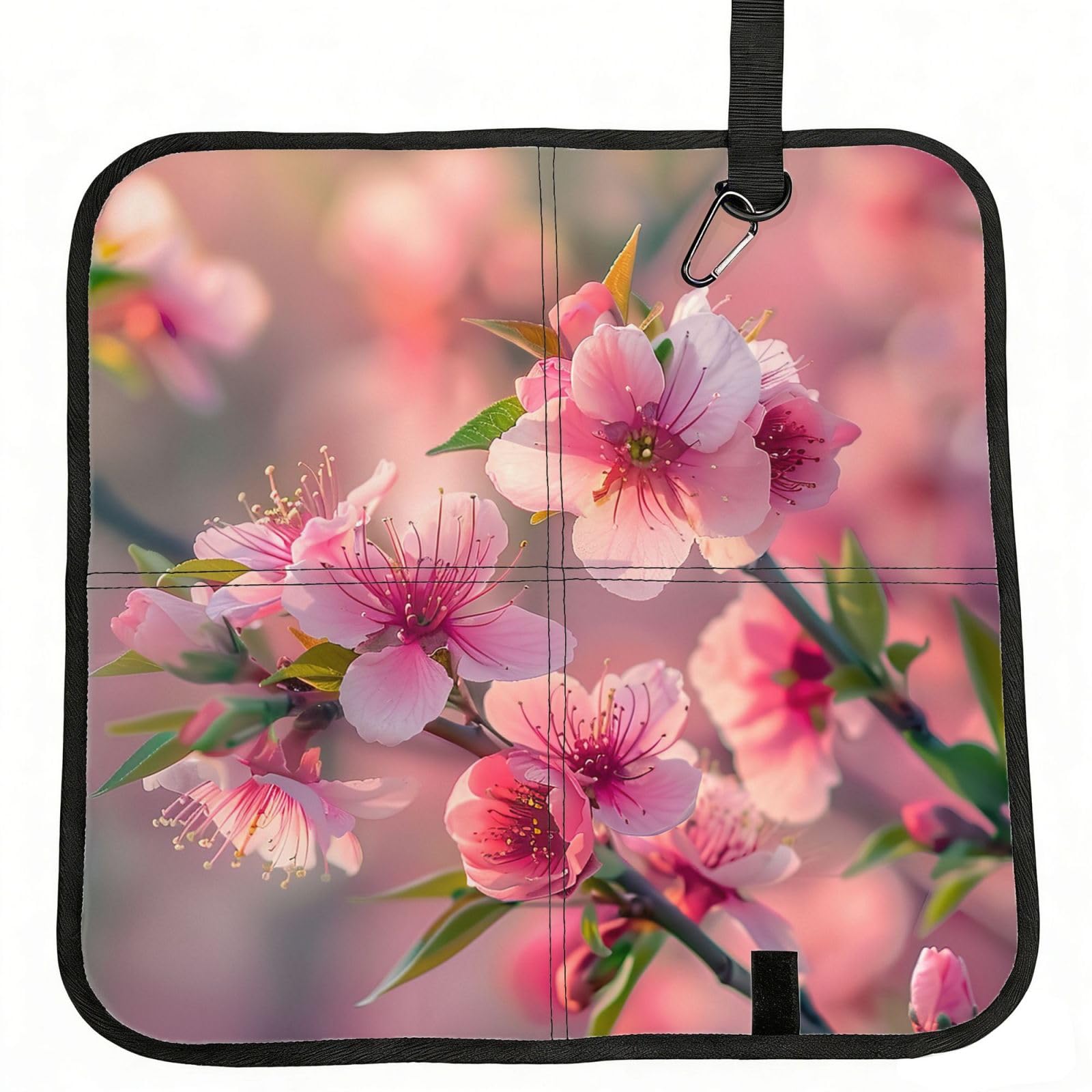 YGLHBDPBF Peach2 Print Camping seat cushion,Foldable Sitting Pads,Save Backpack Space for Hiking