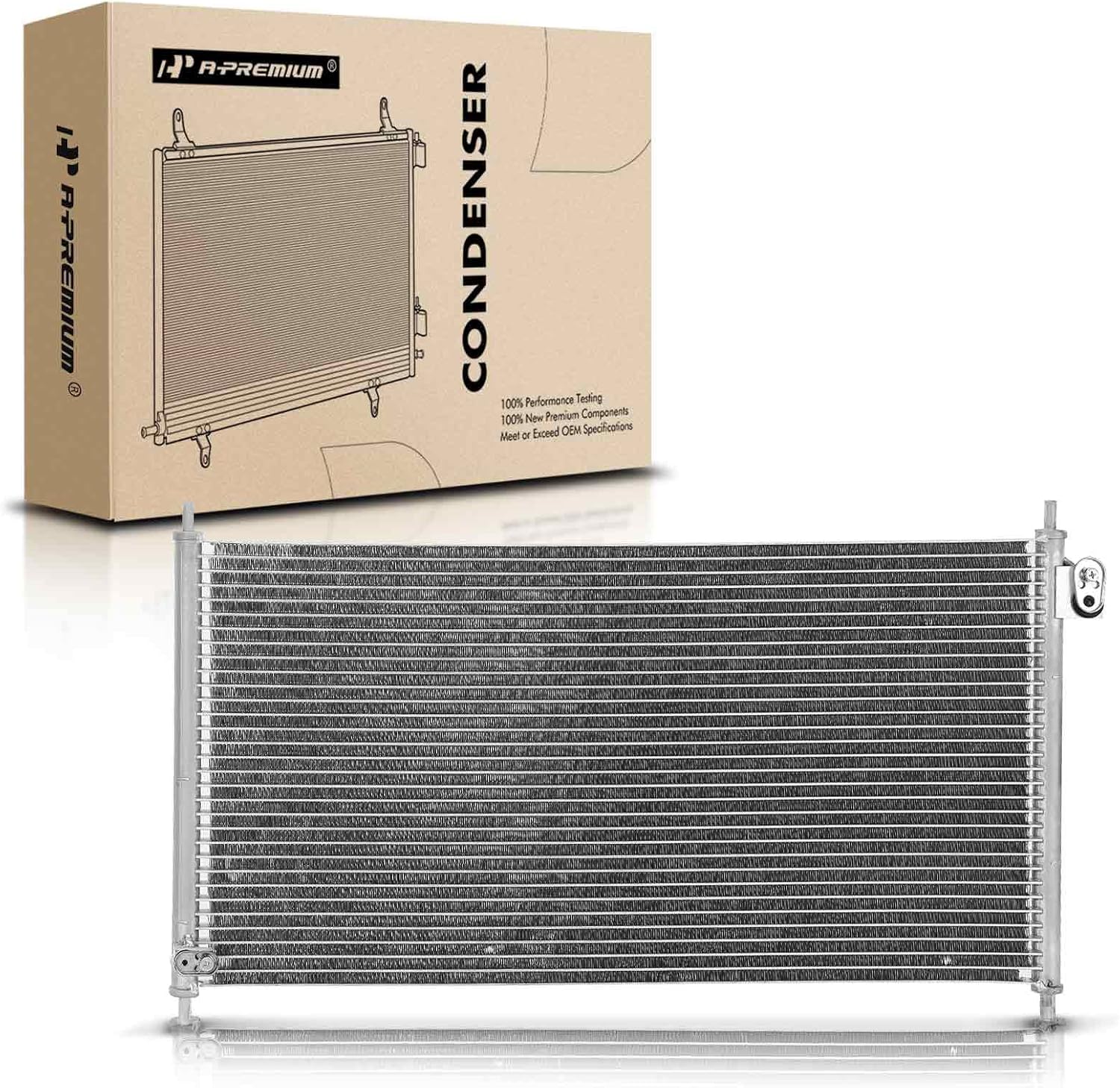 A-Premium A/C Condenser Replace# 80110S2A900 - Compatible with 2004-2009 Honda S2000 2.2L