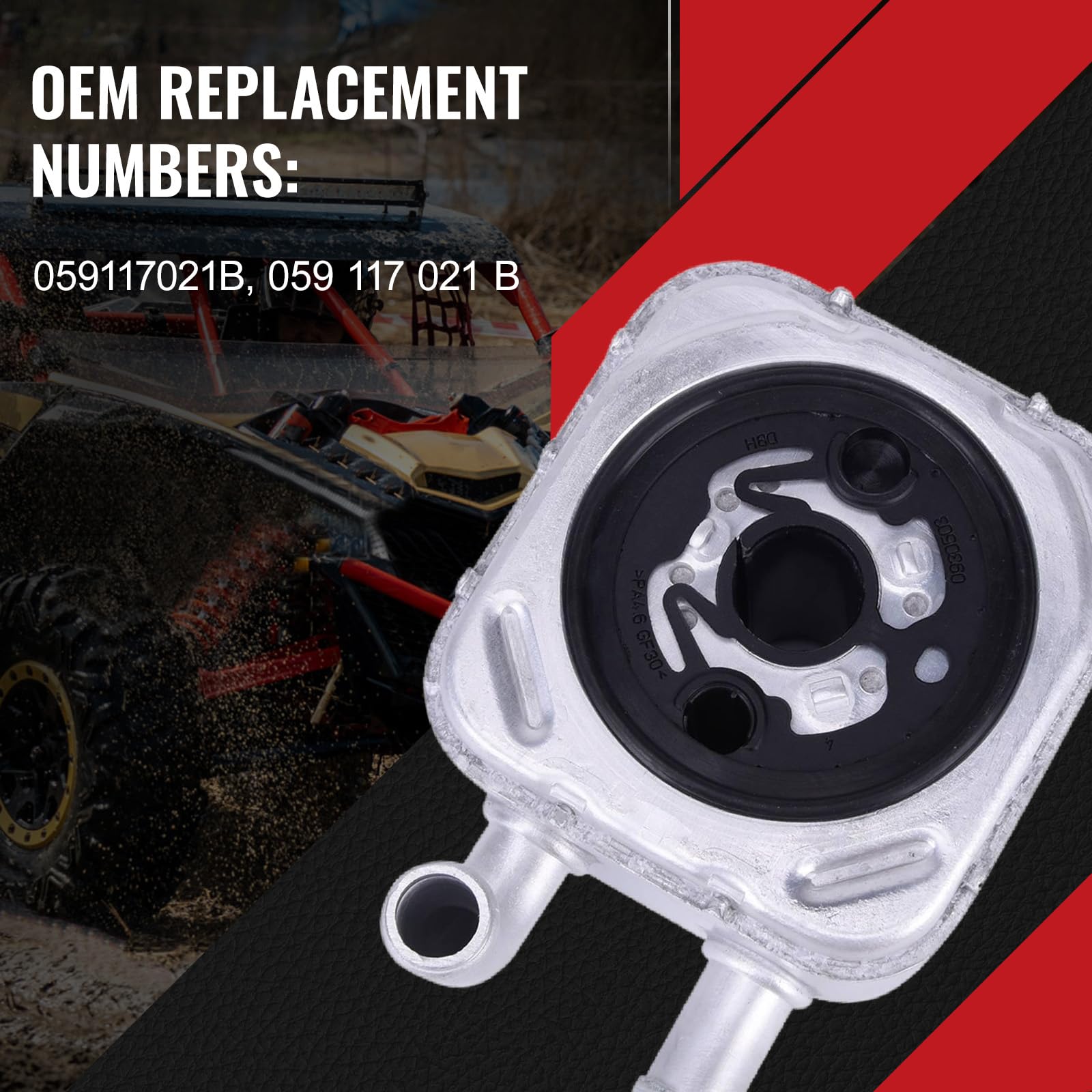 Amazon.com: Bapmic 059117021B Engine Oil Cooler Replacement for 