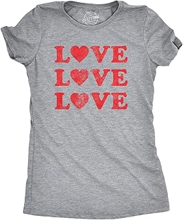 Womens Valentines Shirts Cute Heart T Shirts Funny Valentines Day Tees for Ladies