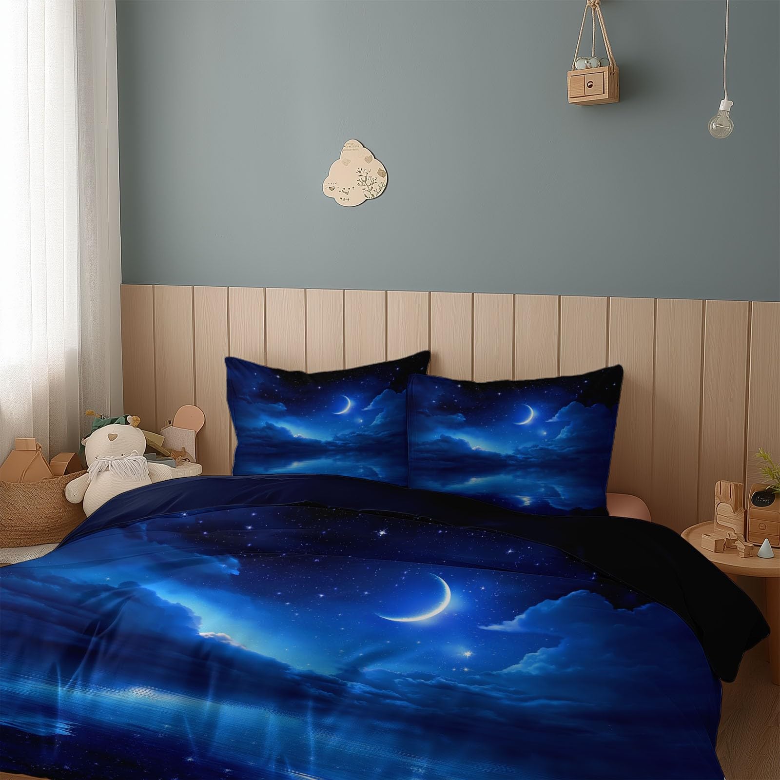 Générique Parure da letto in microfibra, 220 x 240 cm, morbida, resistente, traspirante, con cerniera, per ragazze e adolescenti