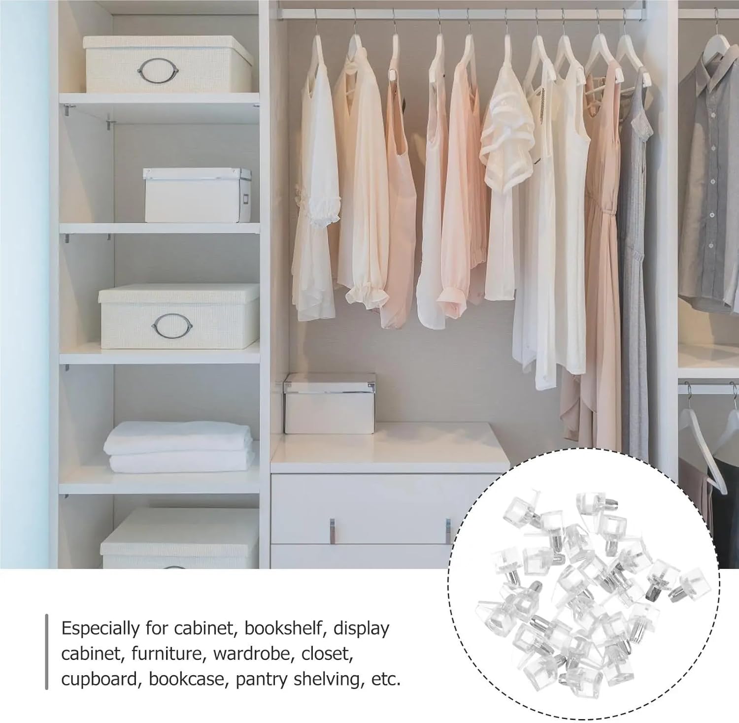 Shelf Pins Support Pegs 100pcs Cabinet Furniture Shelving Bracket Closet Rod Stand