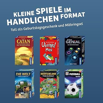 Kosmos 712662 Simply Genial - The Risky Collecting Game, Small Gift Game from 7 Years for 2-4 People, Travel Game, Board Game, Gift for Birthday, Souvenir