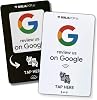 Ninja Pop NFC Google Review Cards –| Tap to Leave a Review Cards for Small Business | Contactless Review Request Cards | Customer Feedback NFC Business Tools 2 Cards