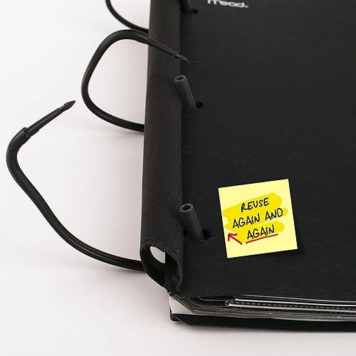 Miniatura 5 de Five Star Flex - Cuaderno recargable + aplicación de estudio, papel rayado universitario y carpeta de anillos TechLock de 1 pulgada con cubierta