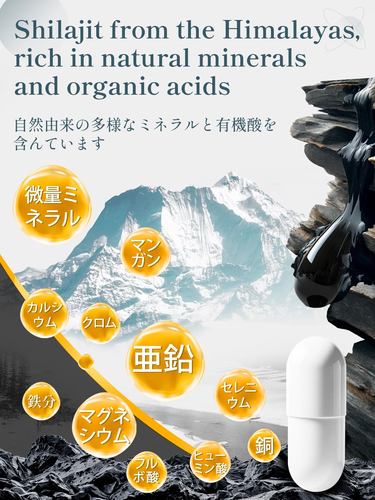 Amazon.co.jp: Geneiyo Shilajit シラジット サプリ Shilajit for men 