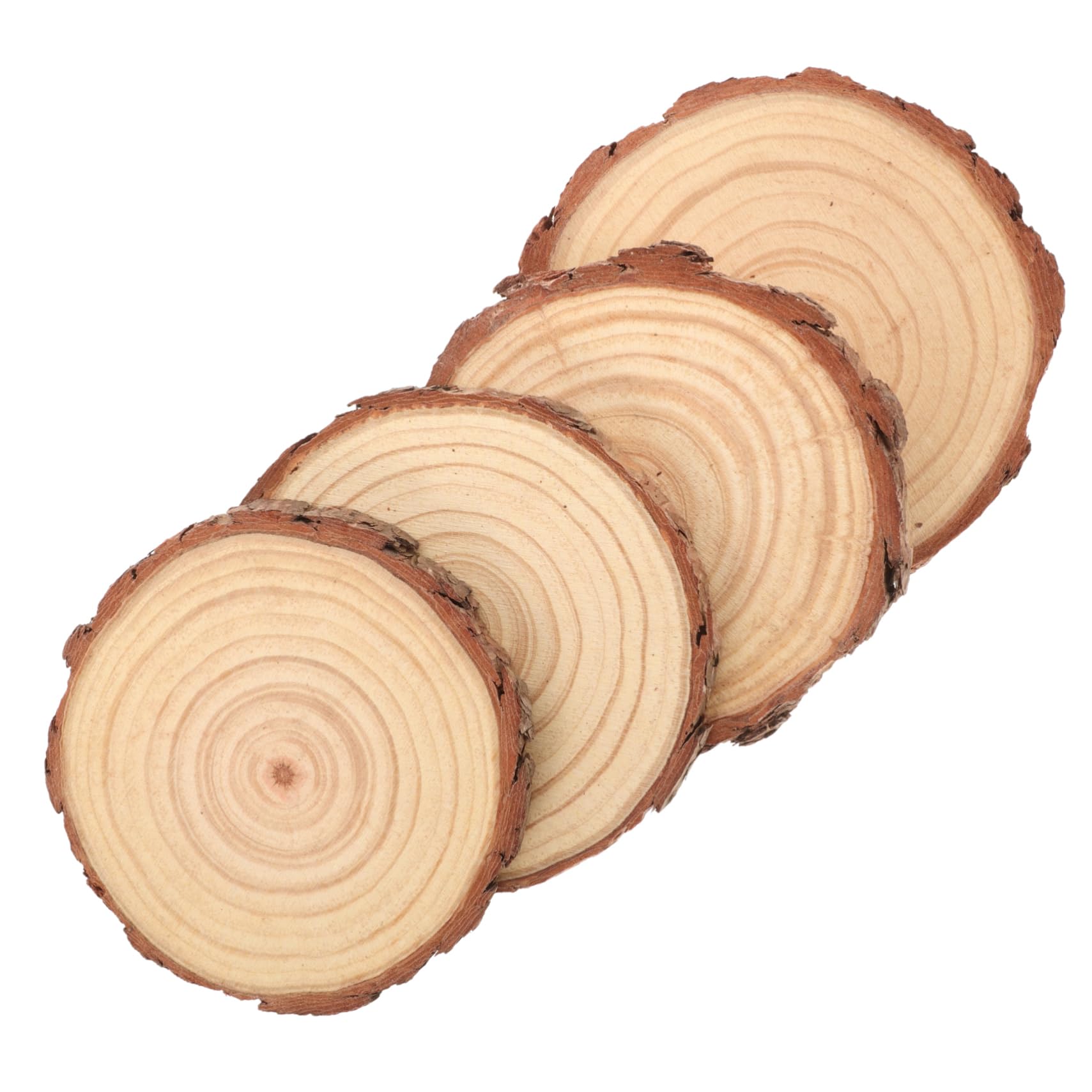 SHINEOFI 12piezas Rodajas De Madera Sin Terminar Discos De Madera Para Decoración De Bodas Manualidades y De Mesa Grosor