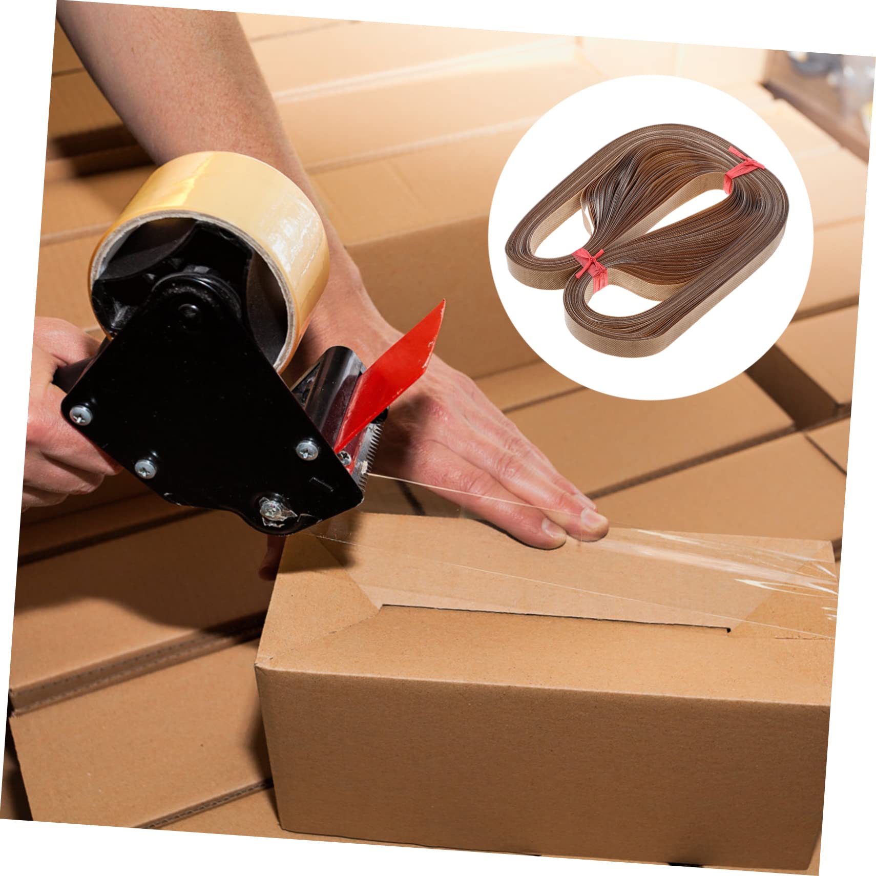 Alipis Correa de Sellado Ptfe para Máquina Selladora de Banda Continua, Resistente al Calor, 50 Unidades, Fácil de Limpiar para Sellado de Bolsas