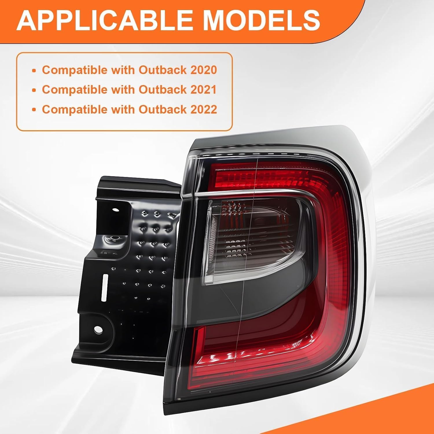 Tail Light Assembly Right Side Compatible with Outback 2020 2021 2022 Rear Tail Lamp Taillight Passenger 84201AN02B SU2805113 (Right)