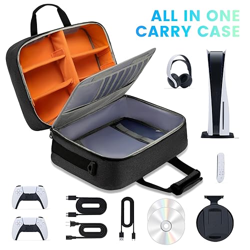 Miniatura 3 de AULYAH Carrying Case Traveling Travel Bag for Playstation 5 Controller Console Accessories PS5