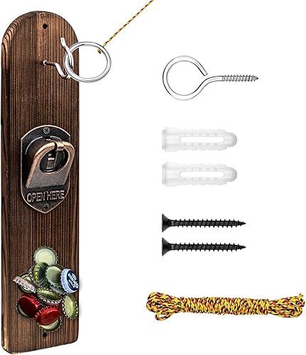 Juego de gancho y anillo, juego de lanzamiento de anillos para adultos, juego de gancho y anillo Tiki con abridor de botellas, juego de anillos de