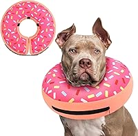 Vista 23 de Supet - Collar isabelino inflable para recuperación, posoperatorio para perros pequeños, medianos y cachorros