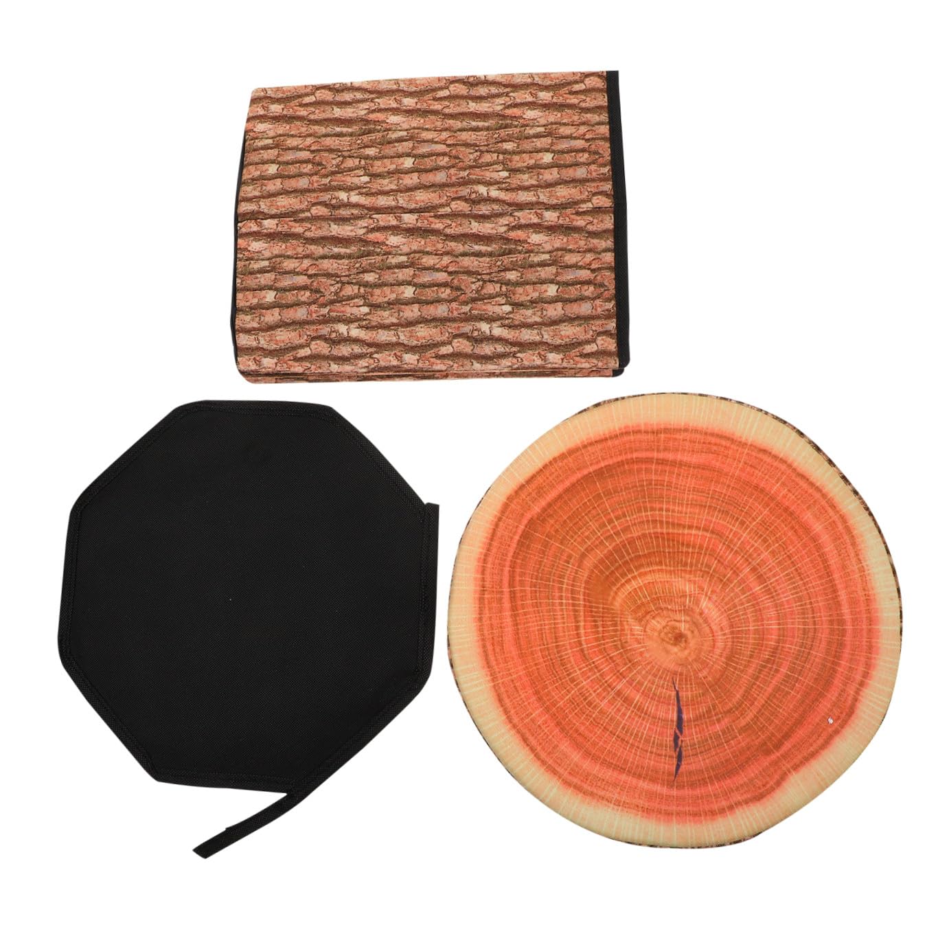 Tabouret pliant souche : rangement design et gain de place salon