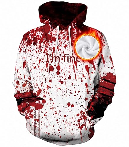 RAISEVERN Hoodies for Men Fleece Unisex Pullover Sweatshirt