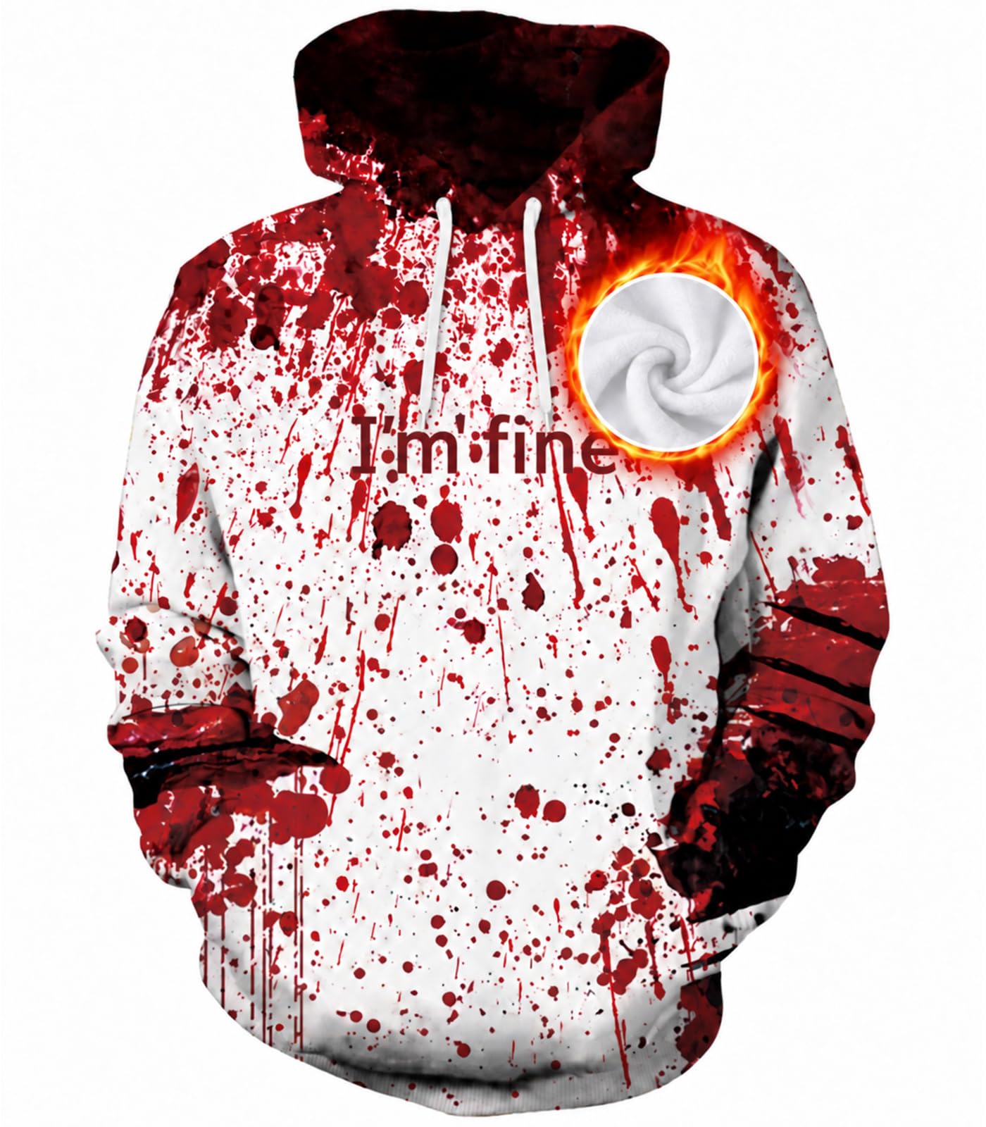 Hoodies for Men Fleece Unisex Pullover Sweatshirt