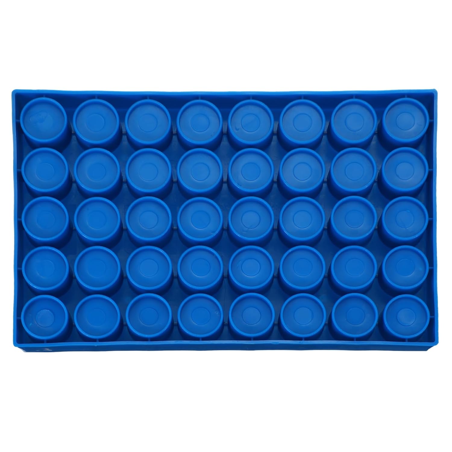 PATIKIL Vial Rack for 20ml Autosampler Vials, 3 Pack Vial Tray Holder 40-Well Stackable Test Tube Rack Vial Holder for Microcentrifuge Tubes, Blue