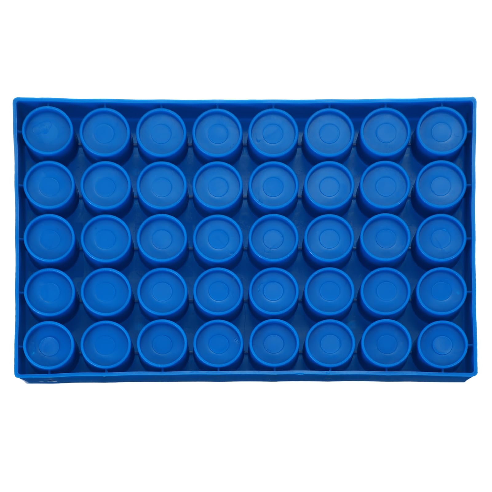 PATIKIL Vial Halter Für 20ml Autosampler Vials 3er Pack Vial Halterung 40-Well Stapelbarer Test Tube Rack Vial Halter Für Mikrozentrifugenröhrchen Blau