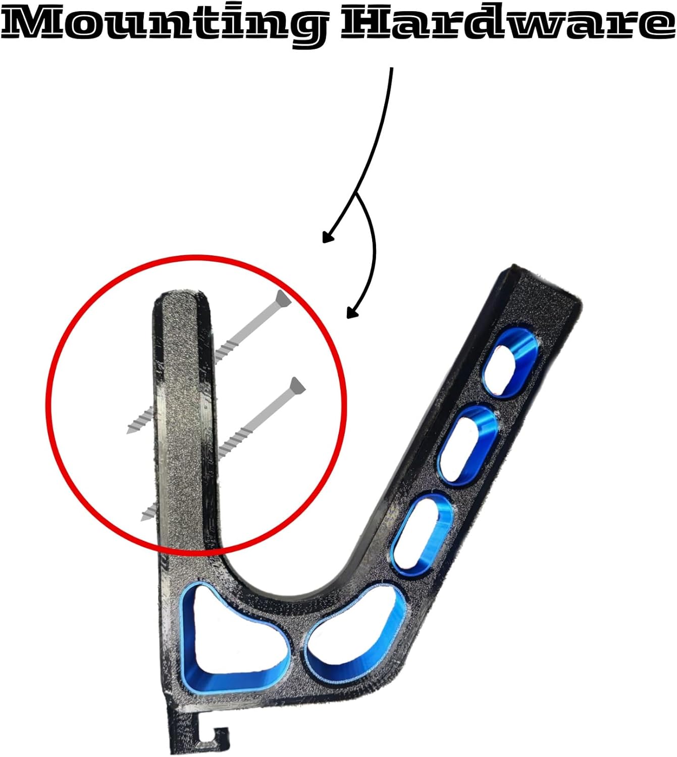 Wall Mounted Helmet Holder – Heavy Duty Motorcycle Helmet Hanger Rack for Garage Storage | Helmet Wall Mount for Motorcycle, Bicycle, Football & VR Headset | 3D Printed PETG Helmet Hook Sapphire Blue