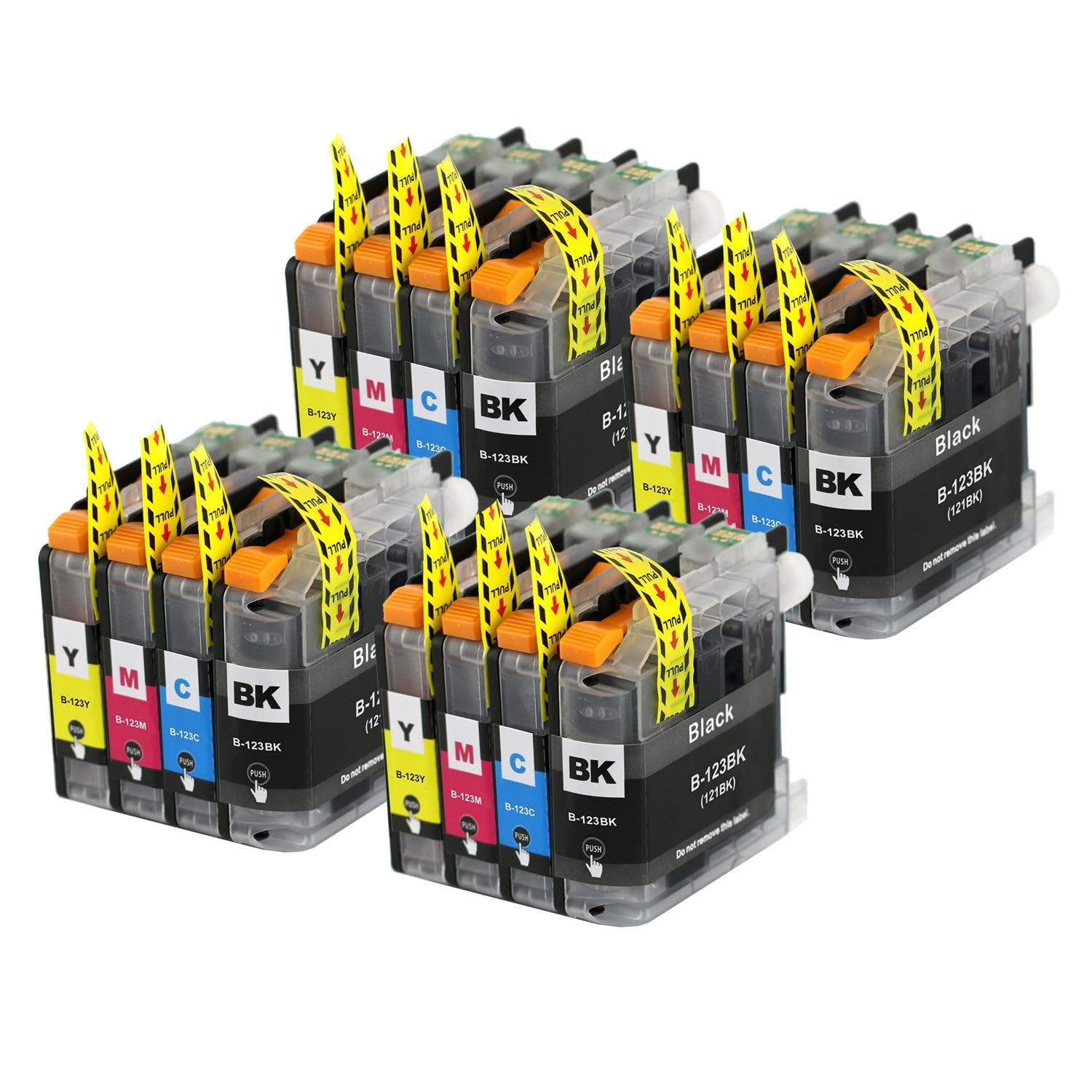 Go Inks® Set 4 Cartucce Inchiostro Compatibili Per Brother LC970 / LC1000 (Nero, Ciano, Magenta, Giallo) - 4