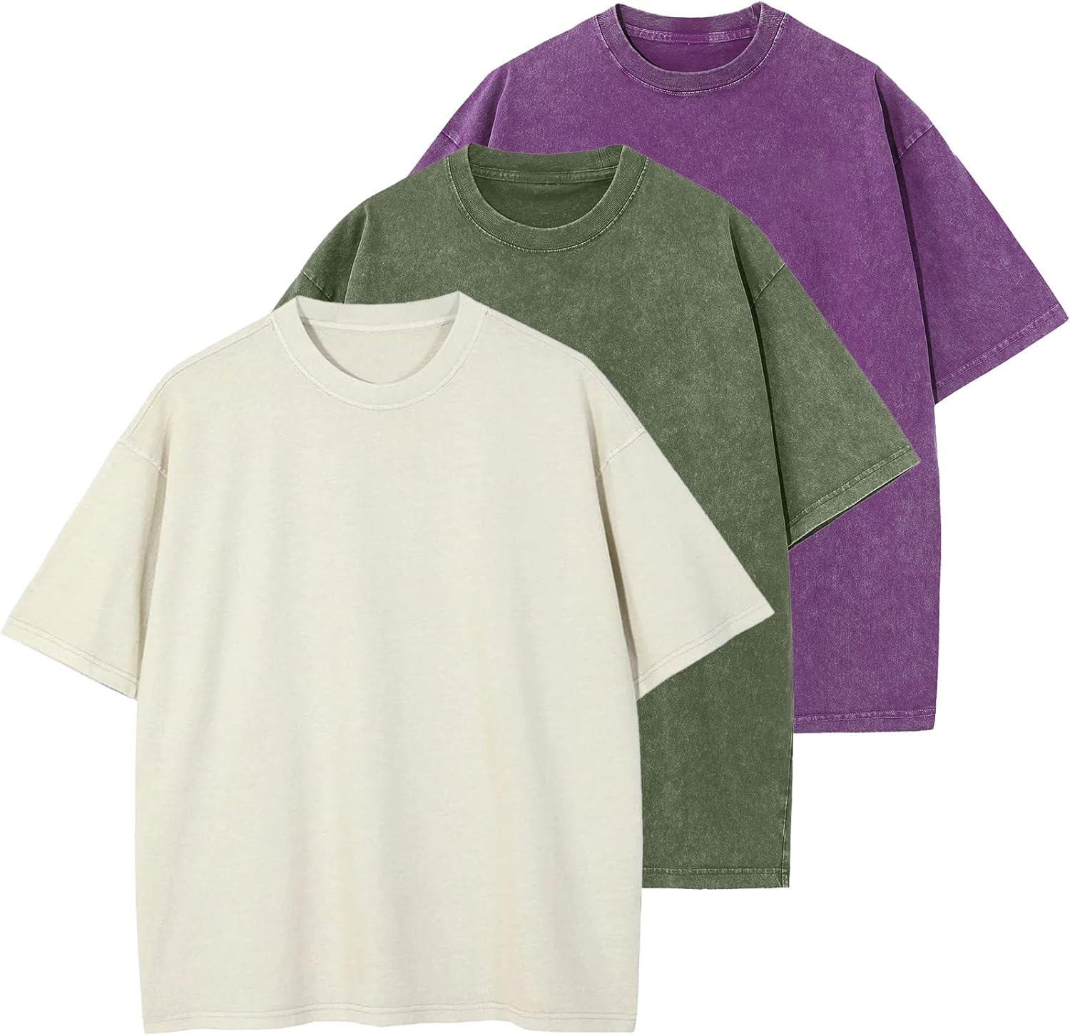 Beige+army Green+purple
