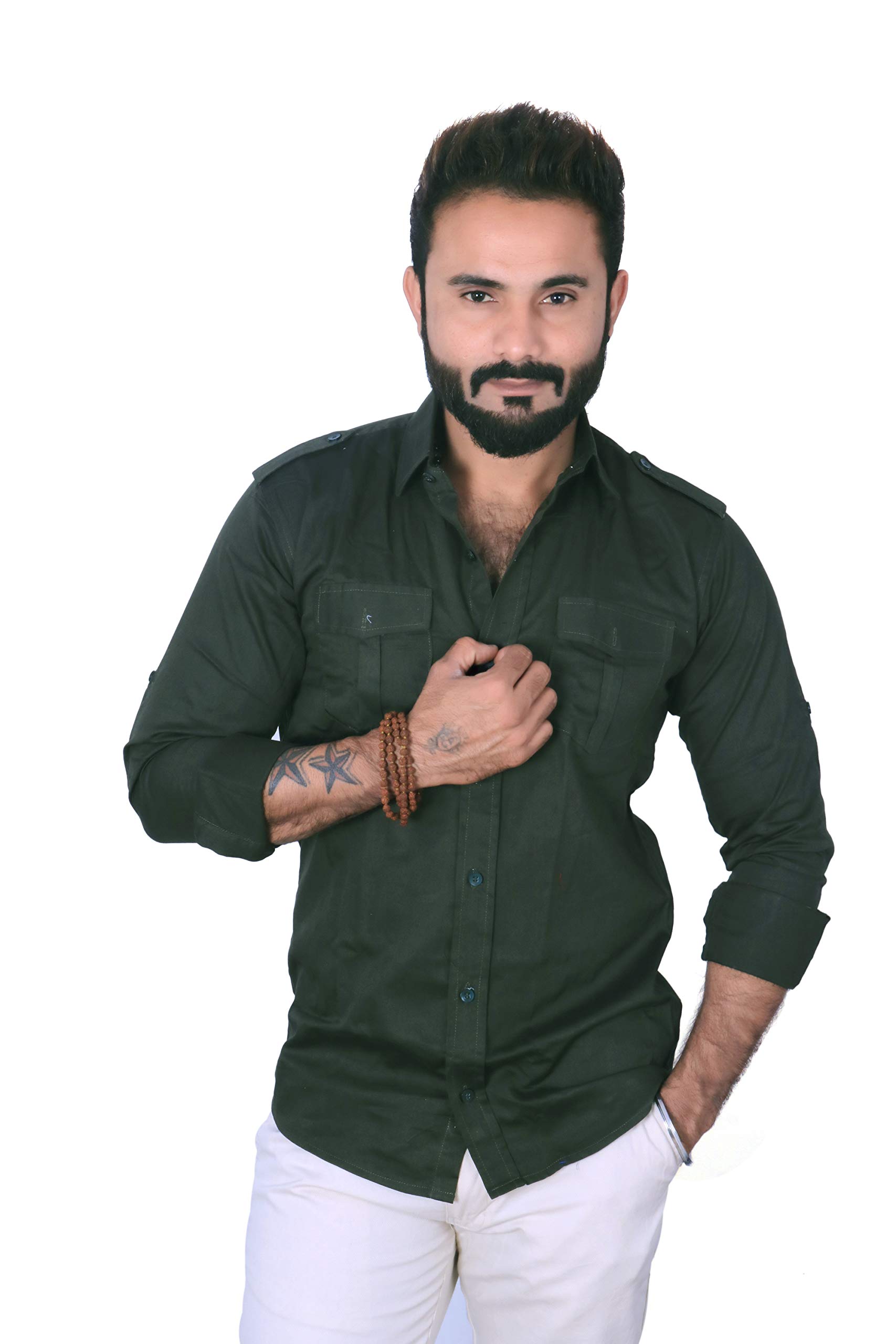 REBANTA Men's Slim Fit Casual Shirt