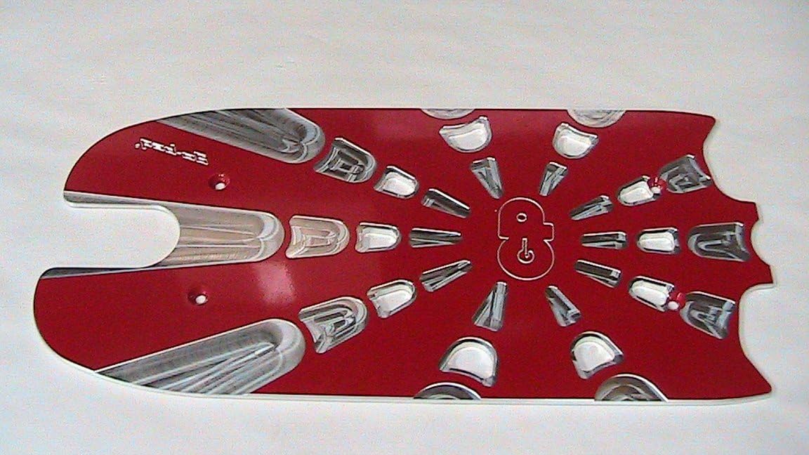 Sport Goped Alloy Deck Red Blast