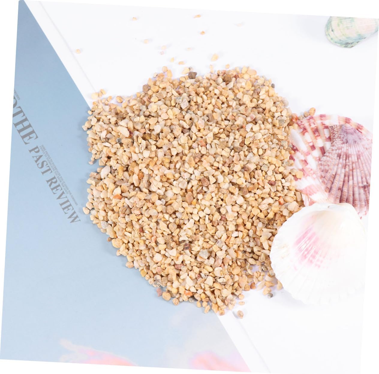 Kisangel 500g Aquarium Bottom Stones Natural Sand Gravel Set for Tank Decoration