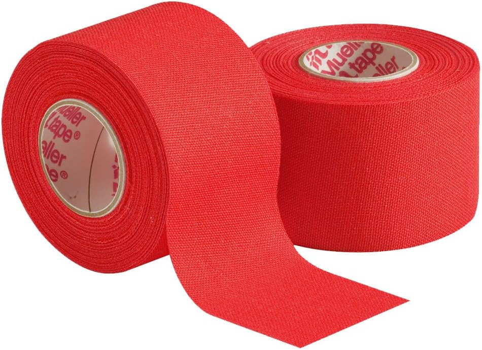 Mueller Sports Medicine MTape Rolls, Quality Athletic Tape, Easy to Tear for Fast & Effective Taping, 1.5" x 10 Yards Per Roll, 2 Rolls