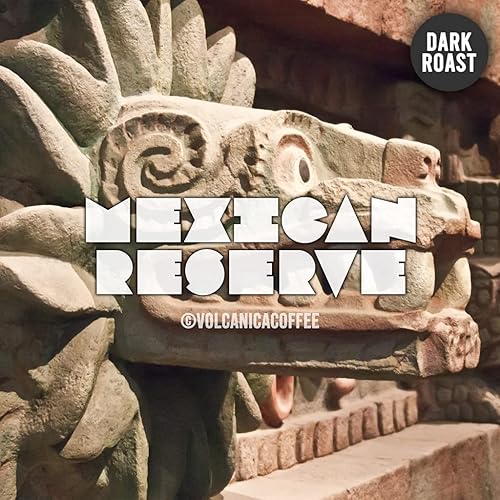 Miniatura 2 de Café mexicano, tostado oscuro, grano entero, reserva, tostado fresco, 16 onzas