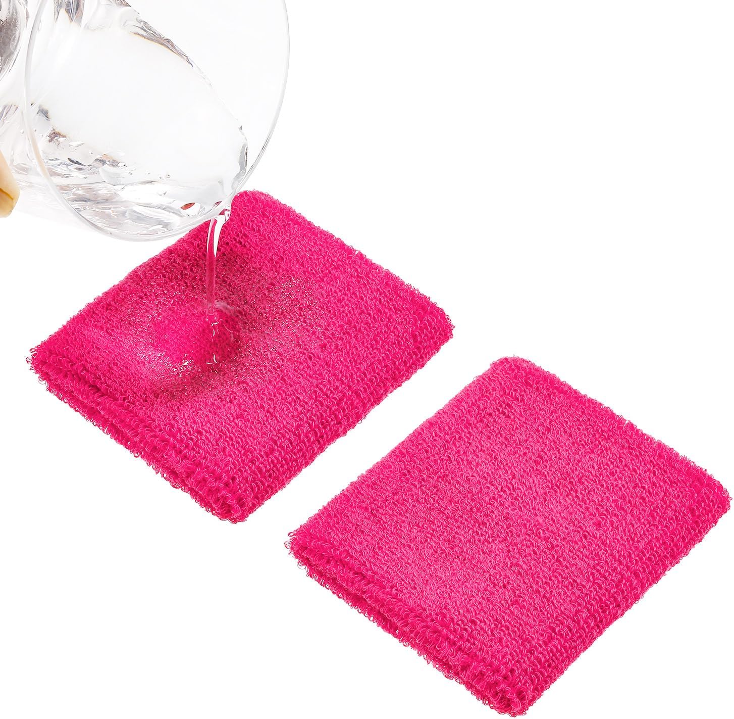 Willbond Wrist Sweatbands, Sports Sweatbands for Competition, Sweat Absorbent, for Basketball, Tennis, Football, Running and Work (Pack of 6) - Image 7