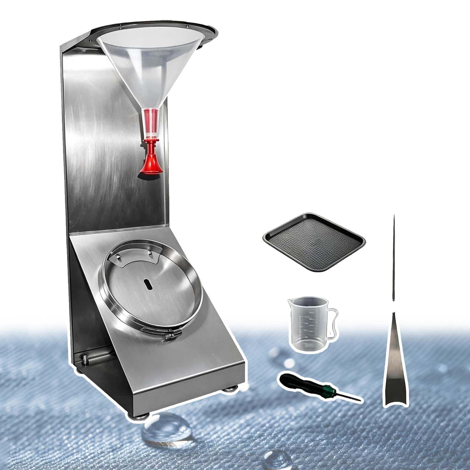 DPLWJPP Textile Moisture Resistance Testing Machine 45° Waterproof Testing Equipment Water Resistance Test Equipment with Adjustable Height Nozzle for Testing Wetness