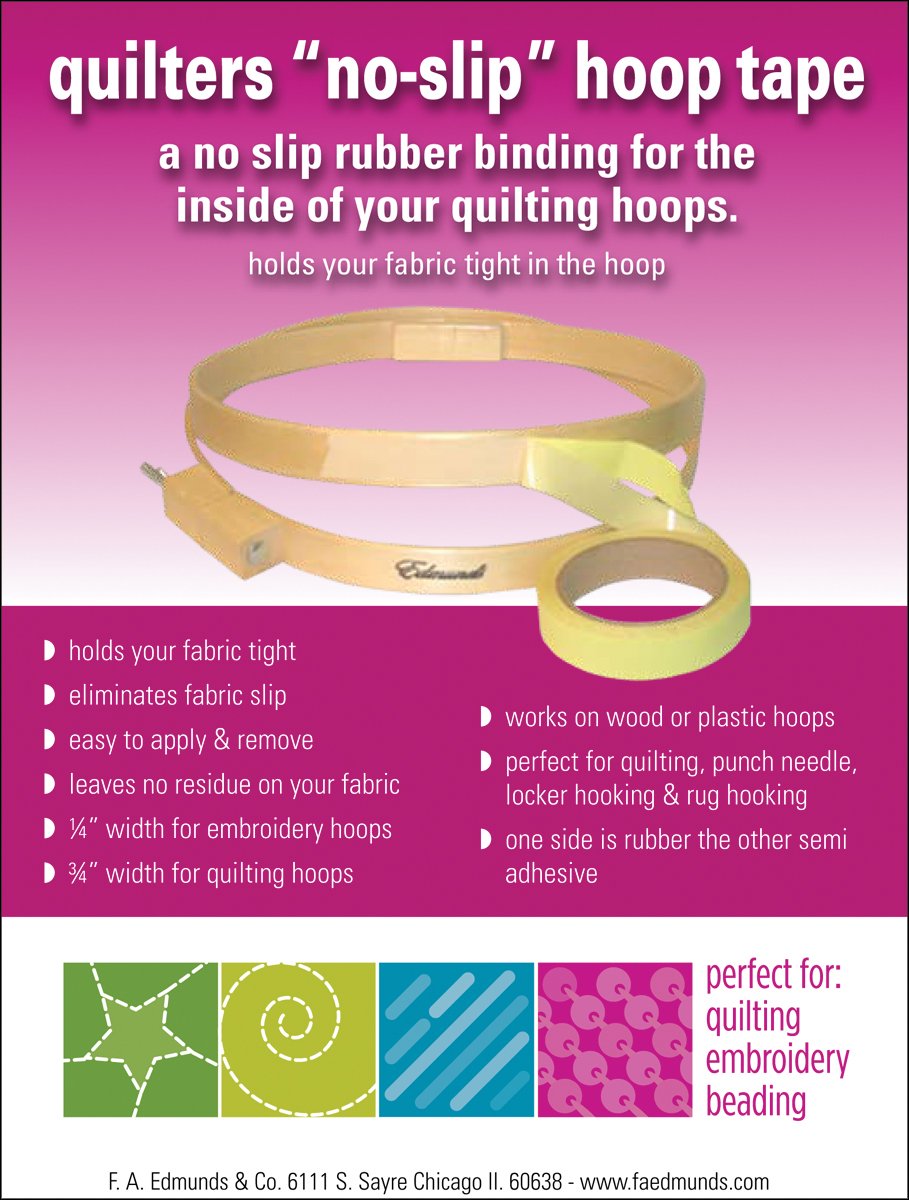 Edmunds 3/4-inch x 3 yd Quilters No-Slip Hoop Tape