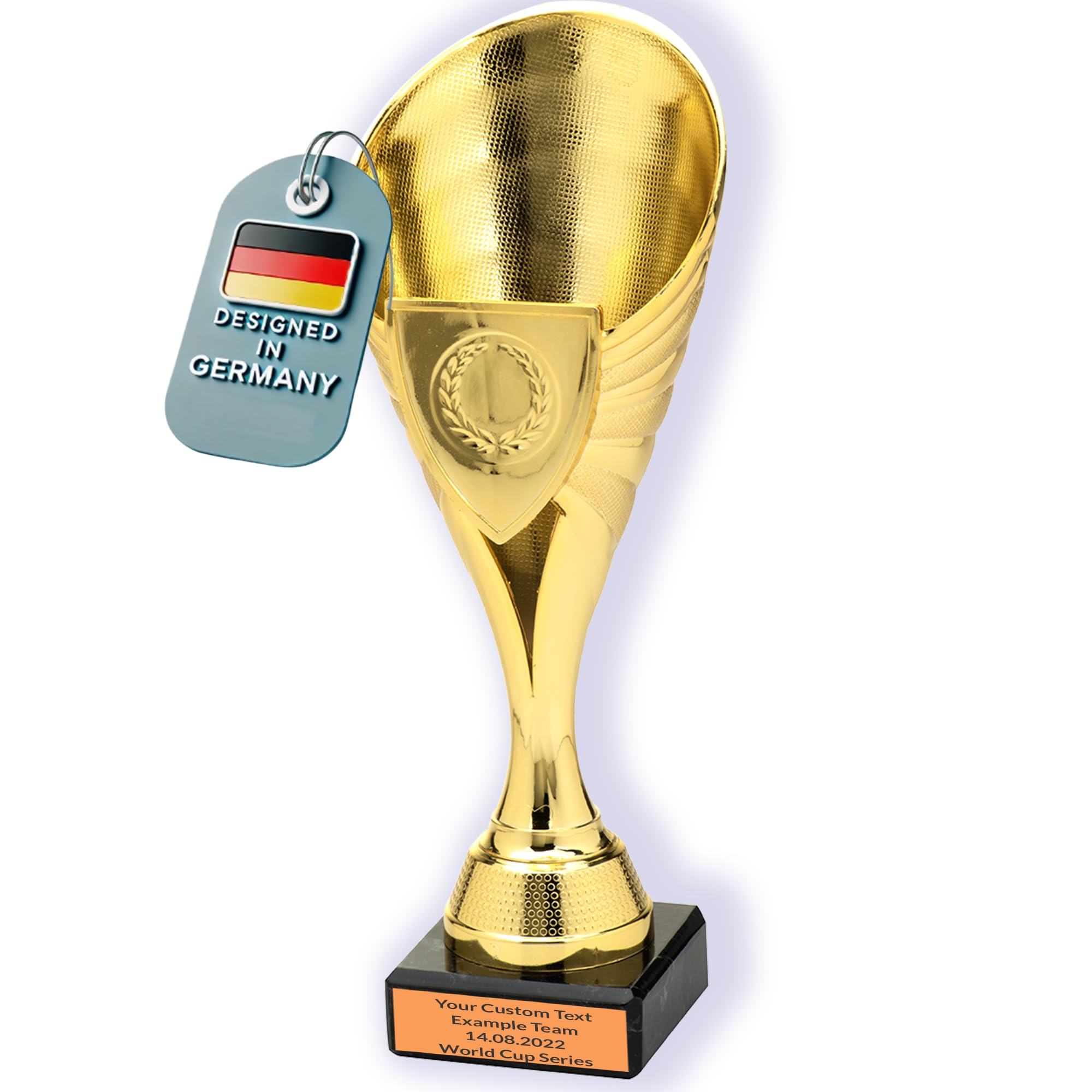 Trophée verre diamant gravé ou couleur avec socle - La boutique du trophée