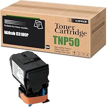 TNP50 Toner Cartridge Replacement Compatible for Konica Minolta TNP50K TNP50C TNP50M TNP50Y, Use for bizhub C3100P Printer 1-Pack Black