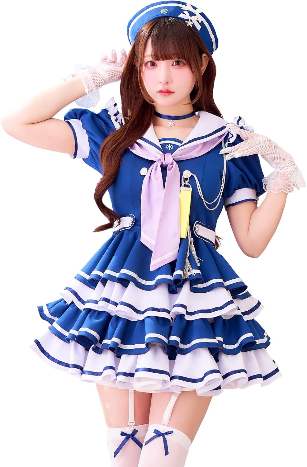 Amazon.co.jp: [Malymoon] コスプレ マリンコスチューム 青色 環やね