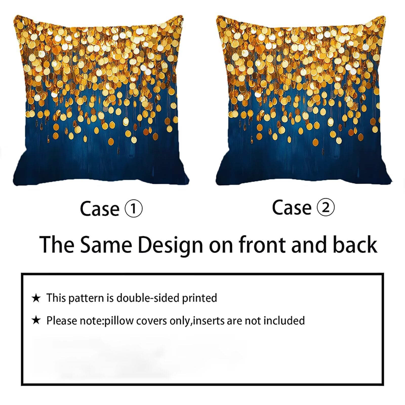 Federe Cuscini Divano 65x65 cm Oro Cuscino Divano Velluto Decorativo Set da 2, con Cerniera Blu Cuscini da Esterno Impermeabili Federa Cuscino Quadrato per Divani Camera de Letto Soggiorno Auto dj-739