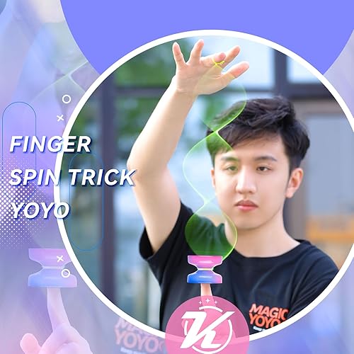 Miniatura 3 de MAGICYOYO Yoyo de cristal K2 para niños principiantes, Yoyo sensible con rodamiento YoYo que no responde para reemplazo, Yoyo profesional de