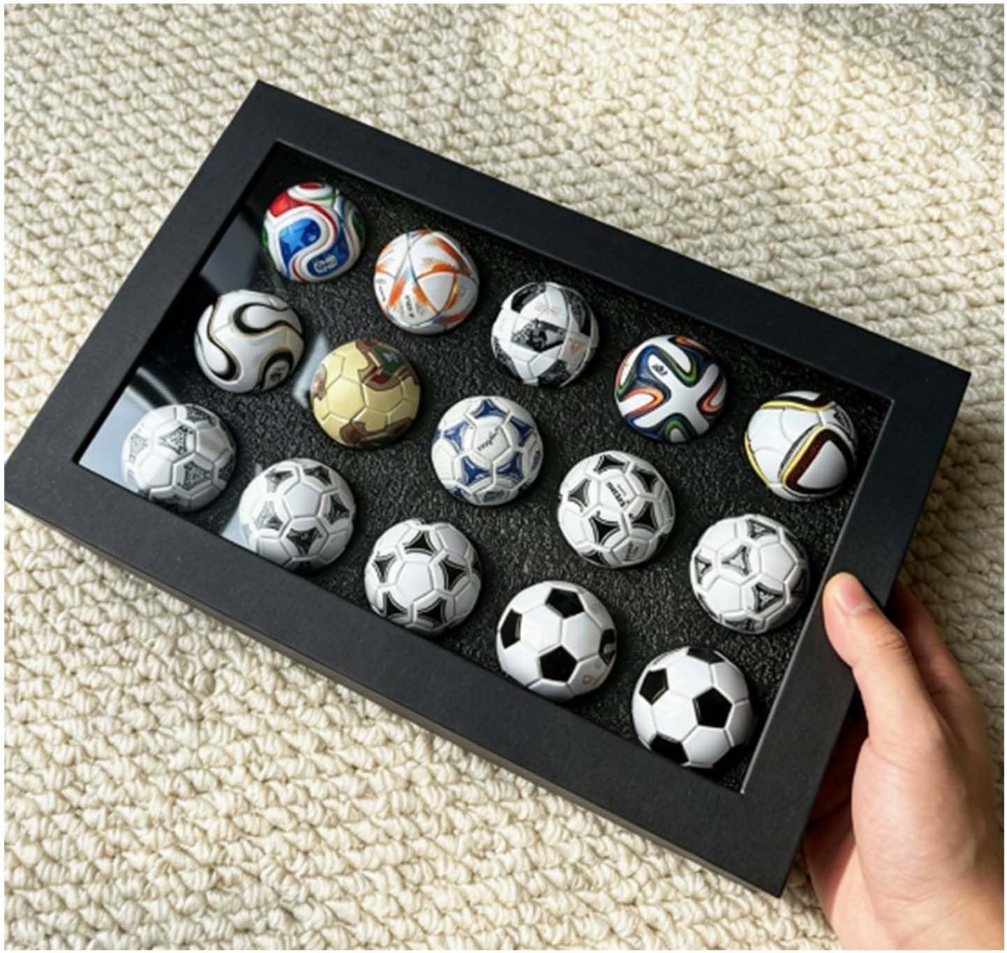 Mini Soccer Ball Collection Display Box Set (15pc)